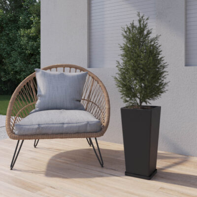 Maceta Piramidal N55 De 30 Litros Con Plato