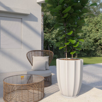 Maceta Loto N75 De 130 Litros Con Plato