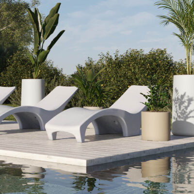 Set de 2 Reposeras De Plástico Amalfi