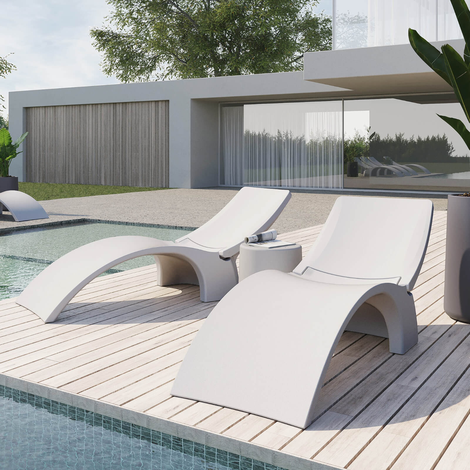 Reposera de plastico para pileta Amalfi Confort 5